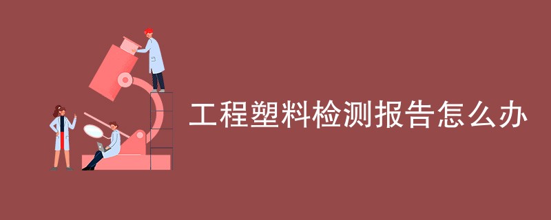 工程塑料检测报告怎么办