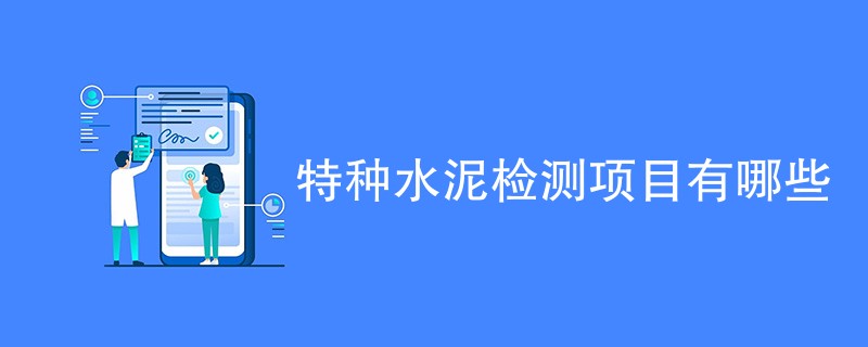 特种水泥检测项目有哪些